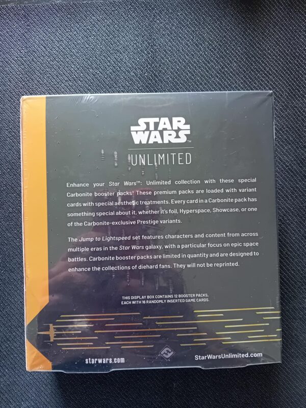Star Wars Unlimited: Jump to Hyperspace - Booster Box (EDIZIONE LIMITATA) CARBONITE EDITION - immagine 2