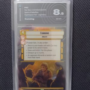 Cunning star wars unlimited scintilla di ribellione AIgrading 8.5 Eng