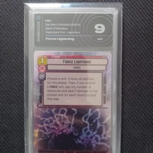 Force Lightning hyperspace foil star wars unlimited scintilla di ribellione AIgrading 9