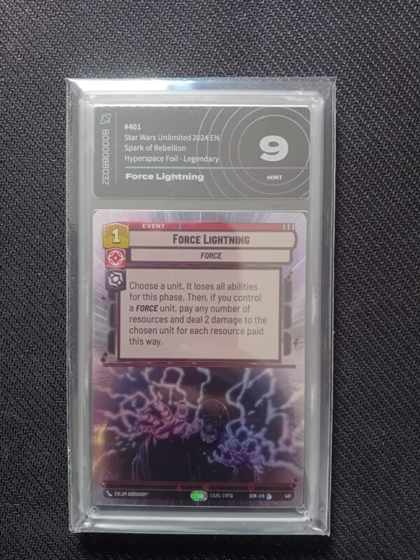 Force Lightning hyperspace foil star wars unlimited scintilla di ribellione AIgrading 9