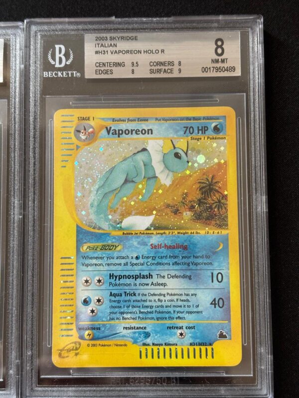 Vaporeon H31/H32 ENG 2003 SKYRIDGE BGS 8