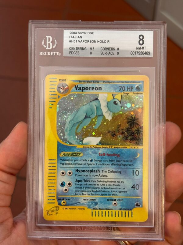 Vaporeon H31/H32 ENG 2003 SKYRIDGE BGS 8 - immagine 2