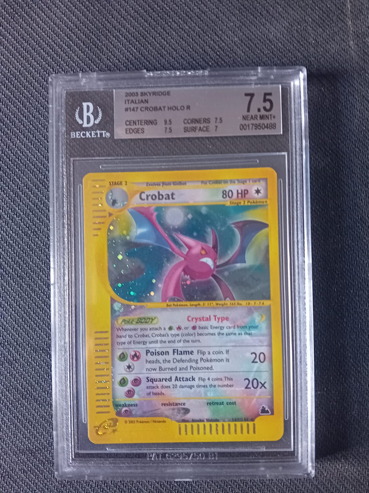 Crobat – Skyridge (2003) BGS 7.5 – Pokémon Card ENG