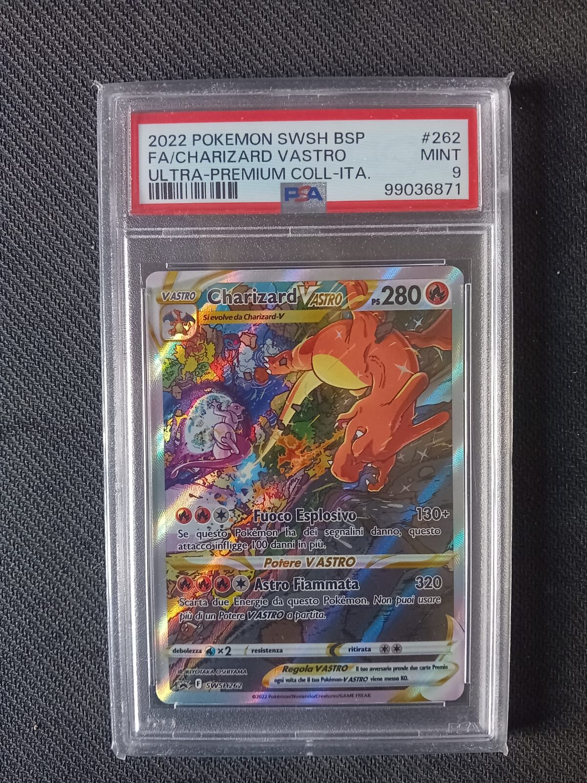 Charizard V astro SWSH262 Promo ITA NM - Gradata PSA 9