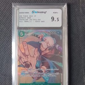 One Piece OP01 Romance Dawn Trafalgar Law OP01-047 TCG JAP SR ALT PARALLEL ai grading 9.5