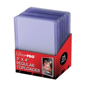 Ultra Pro - 81222 - Toploader Bordo Trasparente 3" x 4" Clear Regular (25 pezzi)