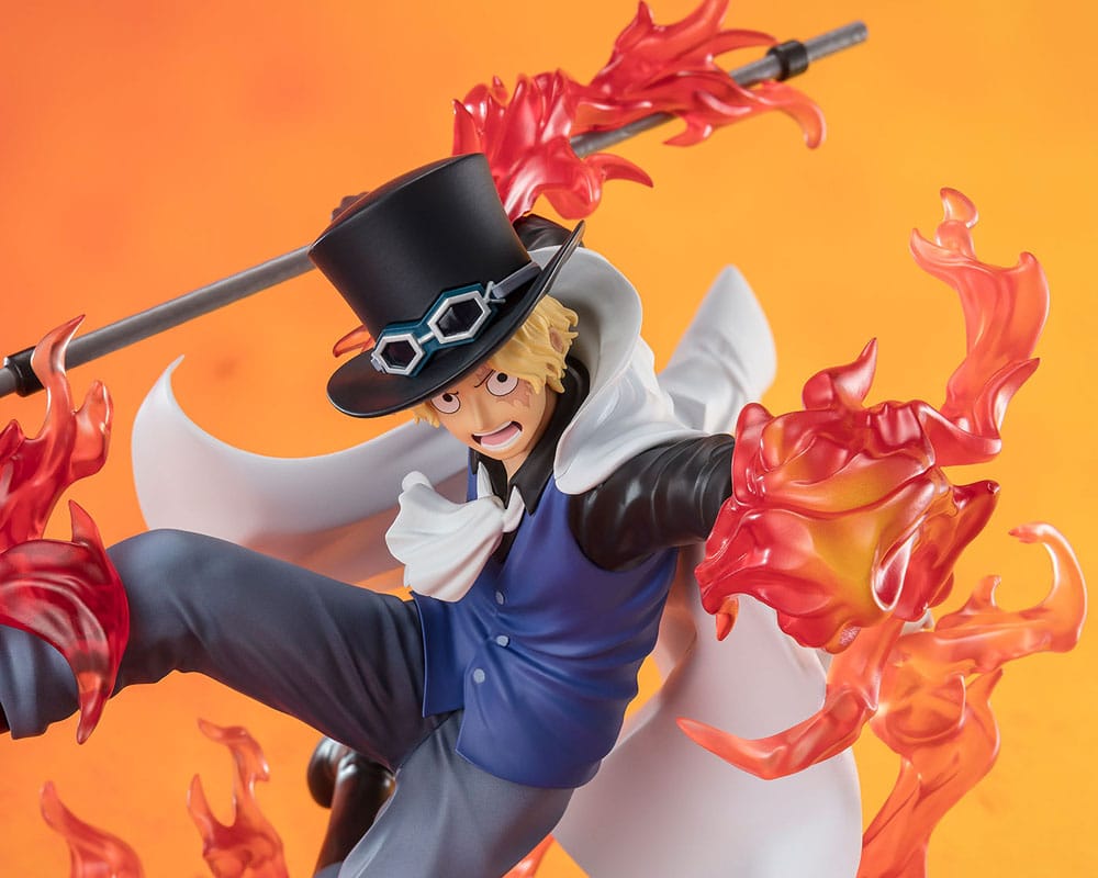One Piece Figuarts ZERO Extra Battle PVC Statue Sabo Fire Fist Rook Check 19 cm - immagine 4