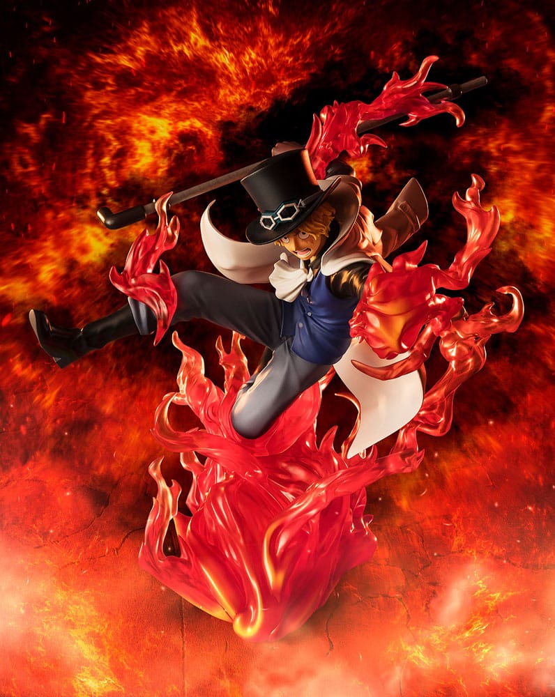 One Piece Figuarts ZERO Extra Battle PVC Statue Sabo Fire Fist Rook Check 19 cm - immagine 2